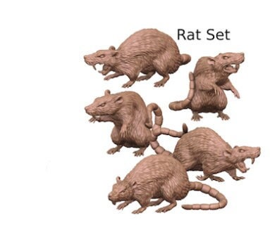 Rat Set (Set of 5) - Dark Alley