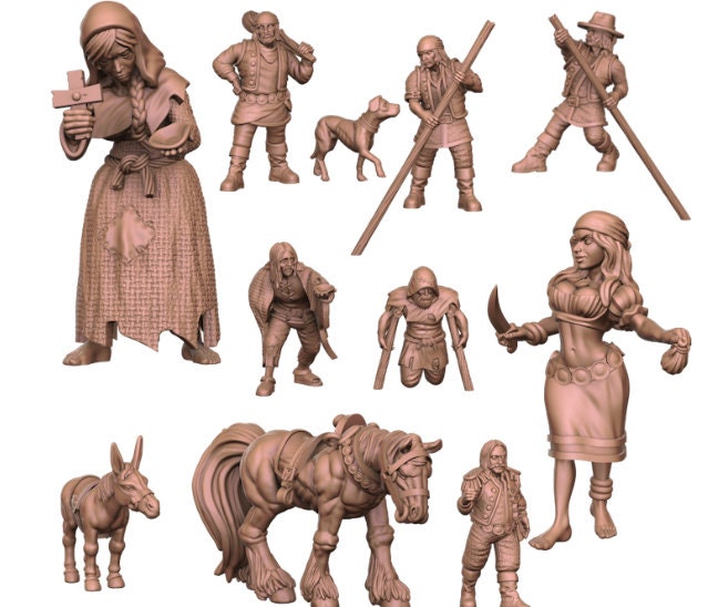 Zingaran/ Gypsy Nomad Set/ Gypsy Miniatures