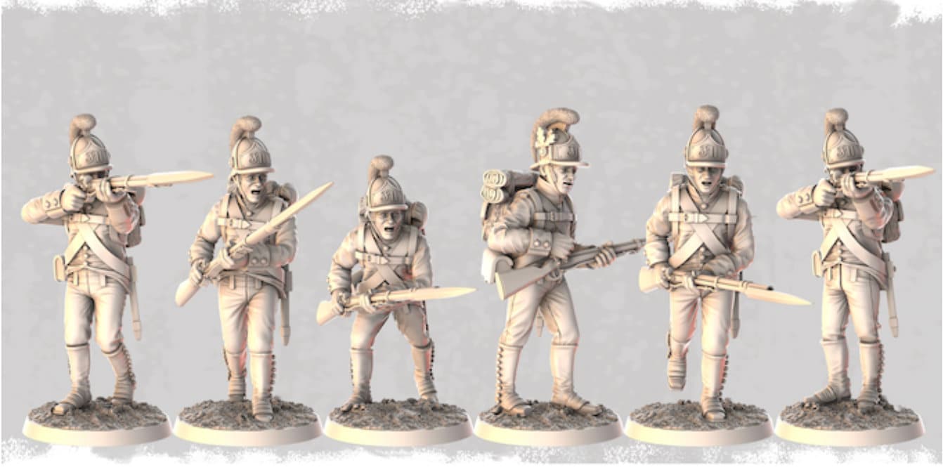Fusiliers Napoleonic Wars Austro-Hungarian Skirmish Order 1809