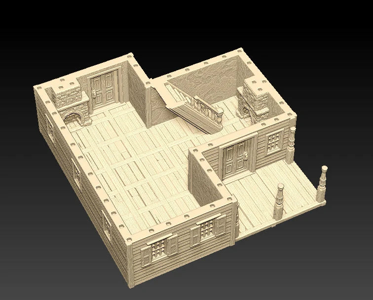 Western Two-Story House - Western Rush