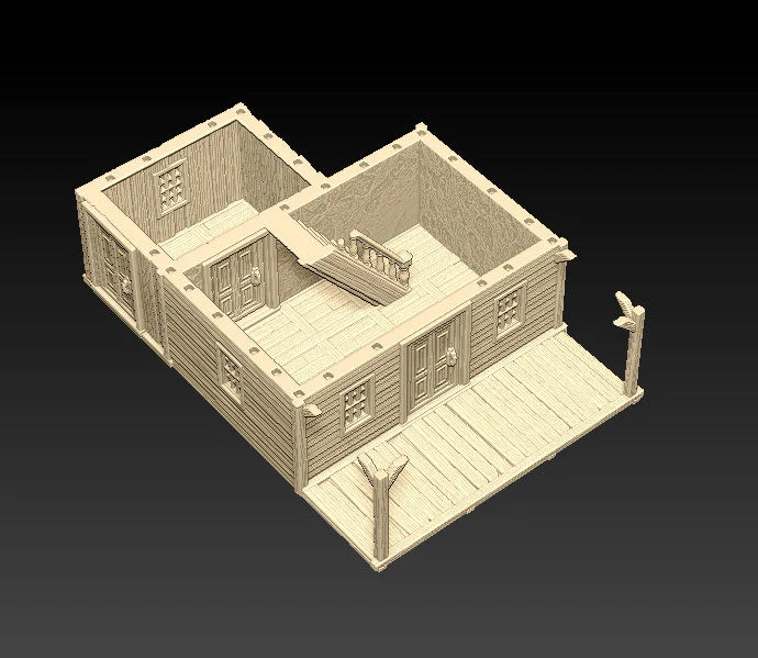 Large Western Two-Story House - Western Rush