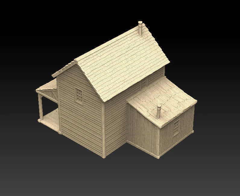 Large Western Two-Story House - Western Rush