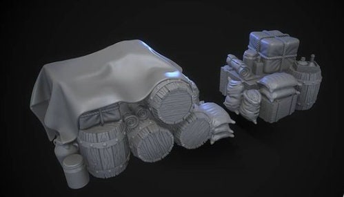 Set of 4 Crates and Barrels