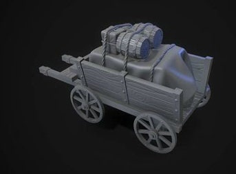 Supplies Cart with Removable Horse and Cargo