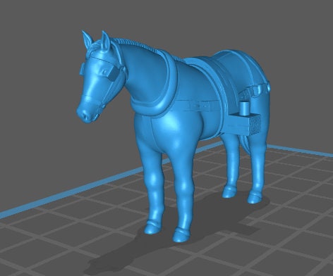 Supplies Cart with Removable Horse and Cargo