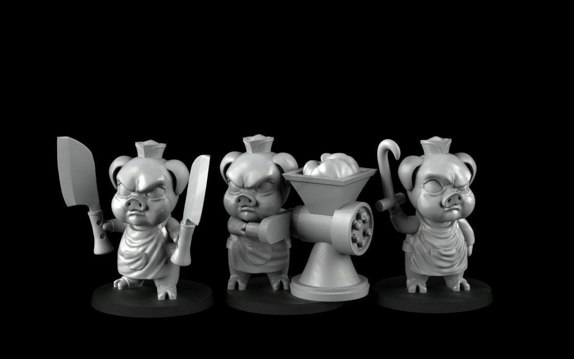 Three Little Pigs (32 mm) - Angry Princesses