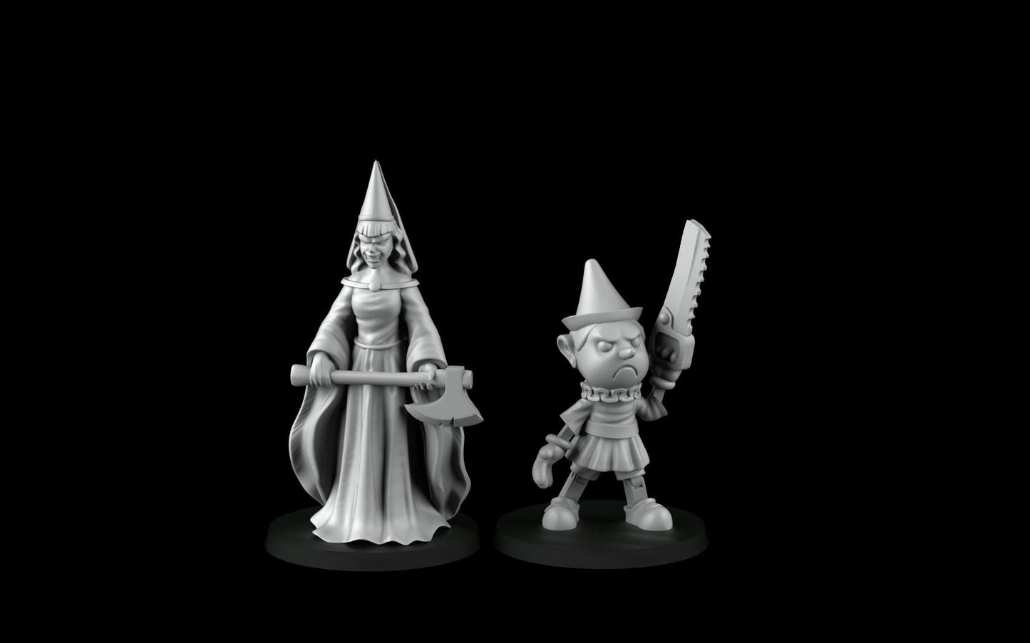 Pinocchio with fairy godmother (32mm) - Angry Princesses