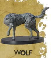 Wolf Miniature - Dire Wolf