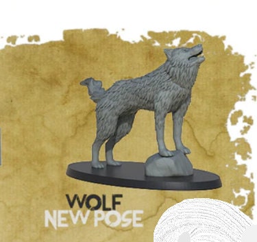 Wolf Miniature - Dire Wolf