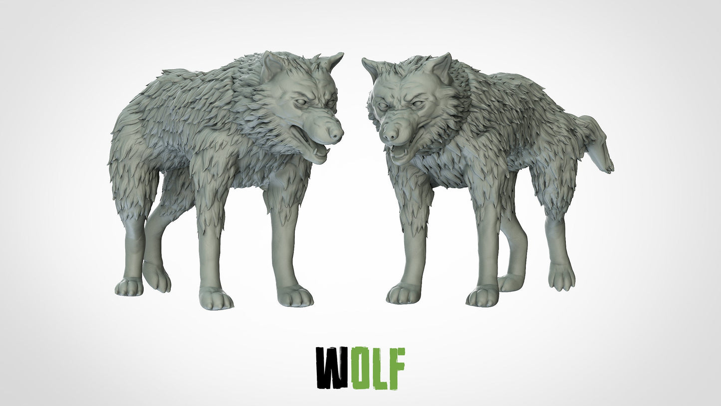 Wolf Miniature - Dire Wolf