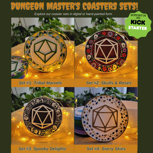 Unleash Your Inner Adventurer with Dungeon Master's Coasters!