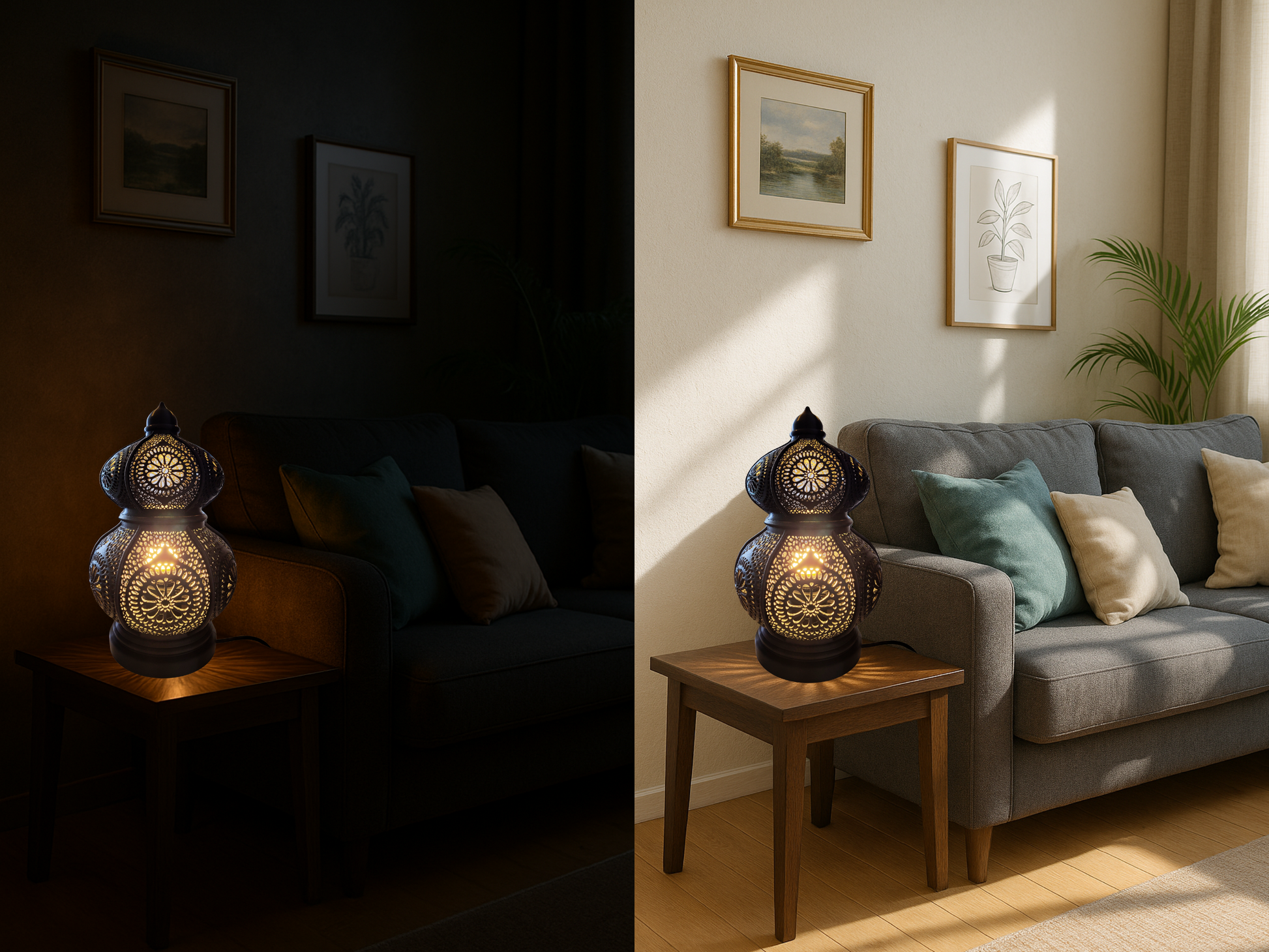 Oriental Bloom Lamp 3D printed ambient table lamp UK