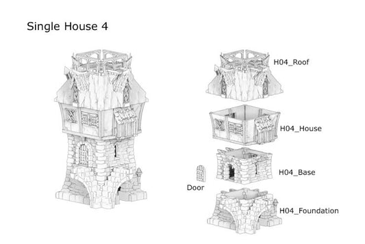 Medieval House 4 (28 mm)