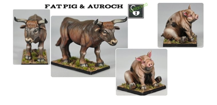 Fat Pig/Auroch/Cow - Viking Saga - ideal for Dungeons and Dragons and other Tabletop RPGs/ D&D/ Wargaming