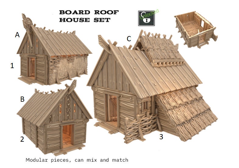 House Roof Set - Viking Saga