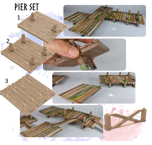 Wooden Pier Set - Viking Saga