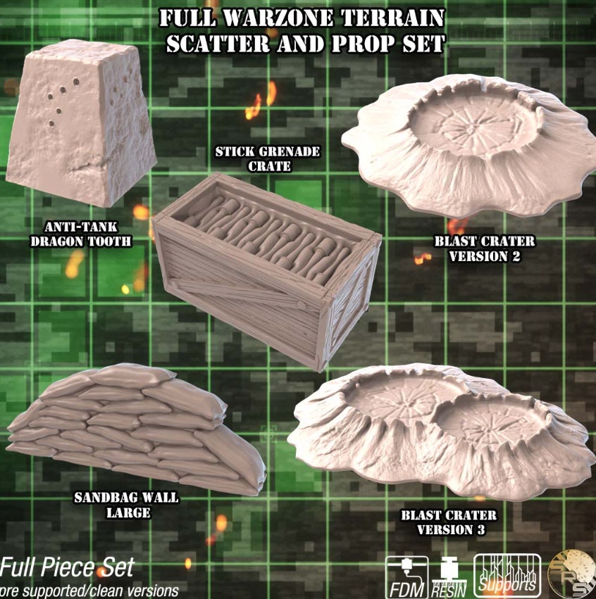 Crater Warzone Terrain