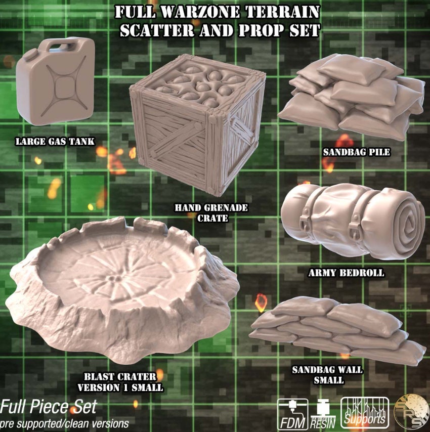 Crater Warzone Terrain