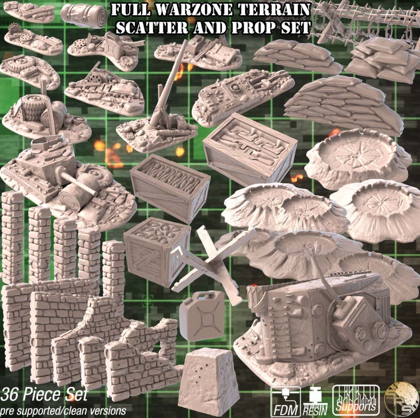 Crater Warzone Terrain