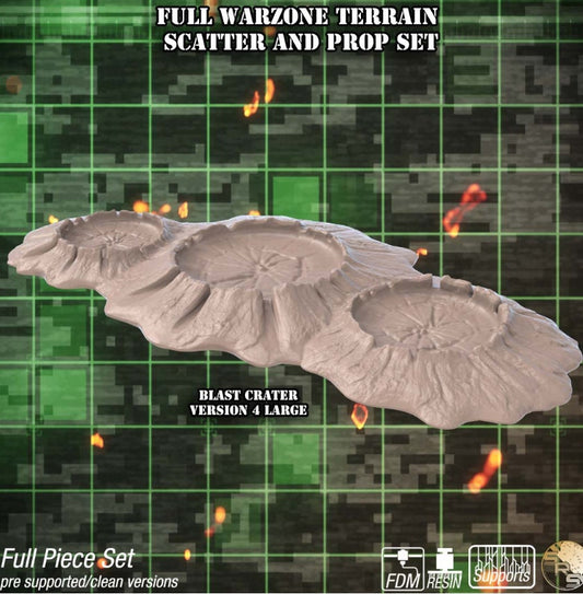 Crater Warzone Terrain