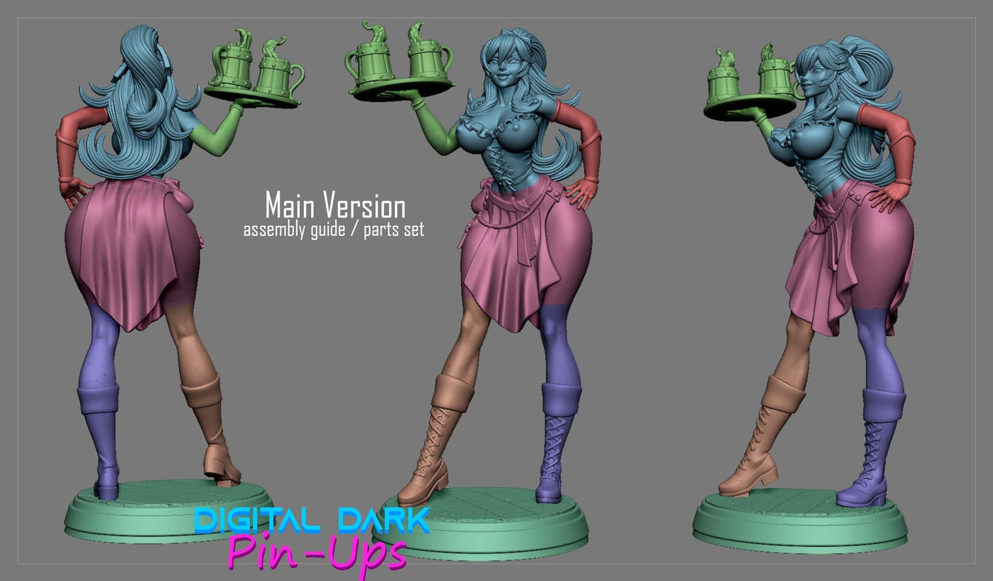 NSFW miniature sexy nude pin up female nsfw pin up nsfw gaming miniature tabletop sexy nsfw lady RPG pin up nsfw naked n – image 4