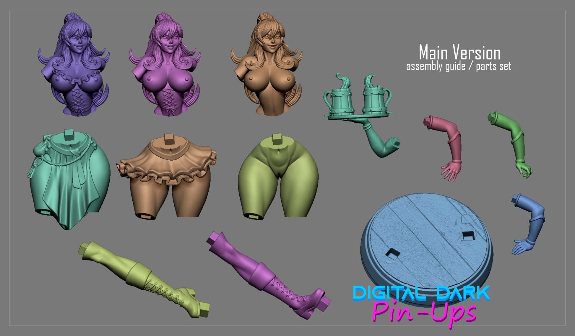 NSFW miniature sexy nude pin up female nsfw pin up nsfw gaming miniature tabletop sexy nsfw lady RPG pin up nsfw naked n – image 5