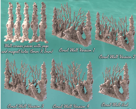 Sea/ Ocean Coral Wall Set