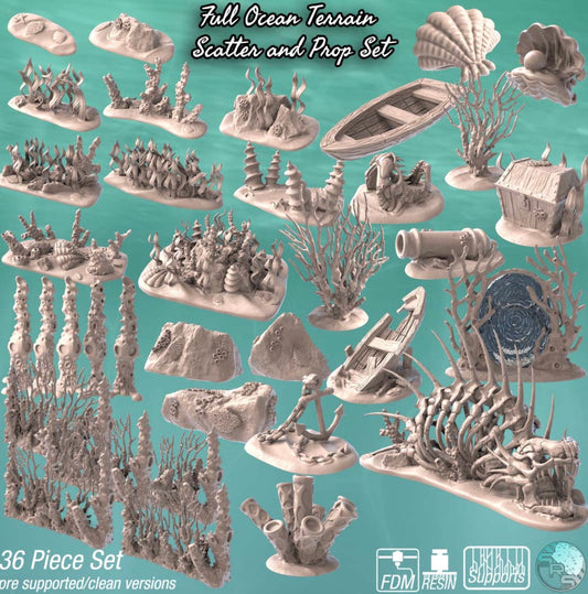 Sea / Ocean Scatter Terrain & Props