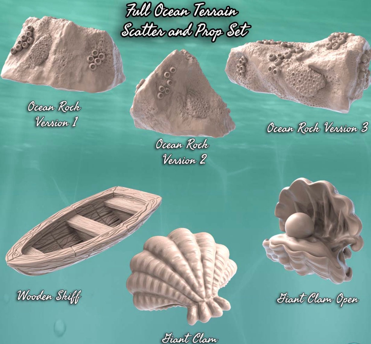 Sea / Ocean Scatter Terrain & Props