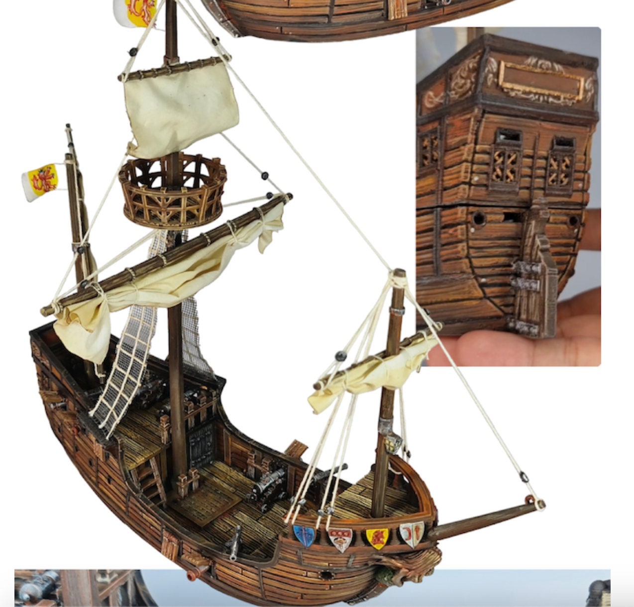 Caravel Ship Boat- Rum & Razing