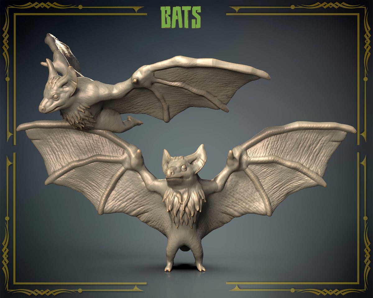 Bat Rolimon Bats – Lorecom Miniatures | Assets, Bases, Figures, Terrain for RPGs