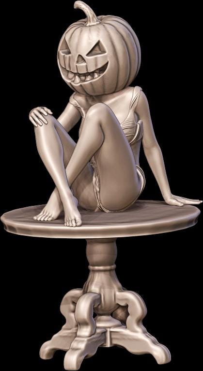 NSFW Pumpkin sexy girl nsfw tabletop sexy nsfw lady RPG girl nude nsfw naked miniature – image 5