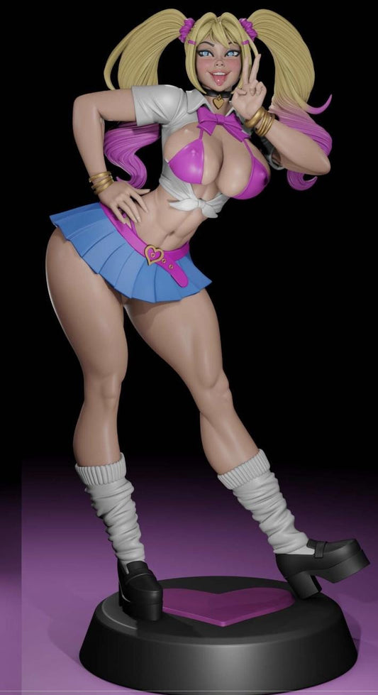 Gyaru Girl Resin Miniature: Detailed Pin Up, Tabletop RPG – image 1