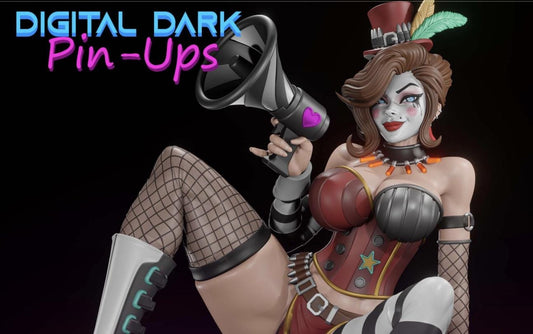 Moxxi Pin-Up Miniature: Detailed Resin RPG Tabletop Scenery – image 1
