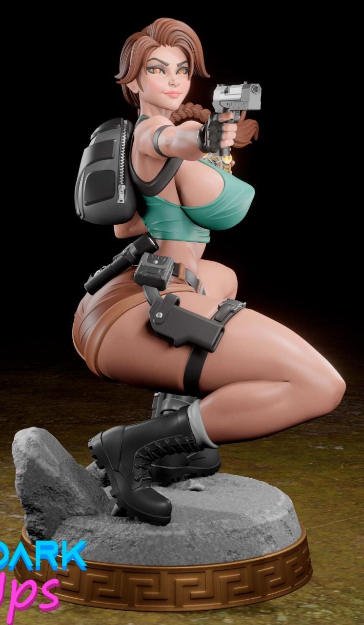 Lara Pin-Up Miniature: Resin RPG Tabletop Figure – image 4