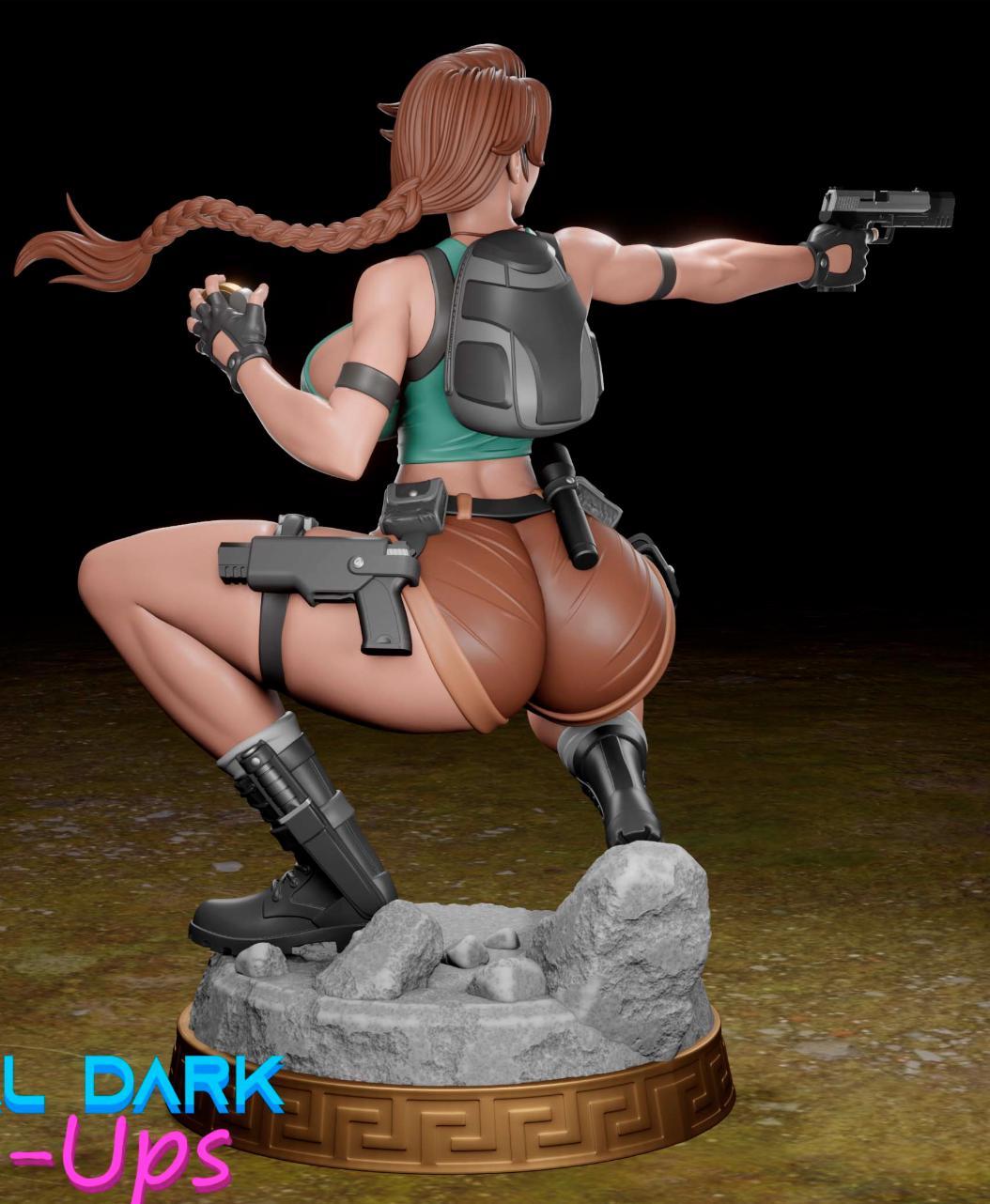 Lara Pin-Up Miniature: Resin RPG Tabletop Figure – image 3