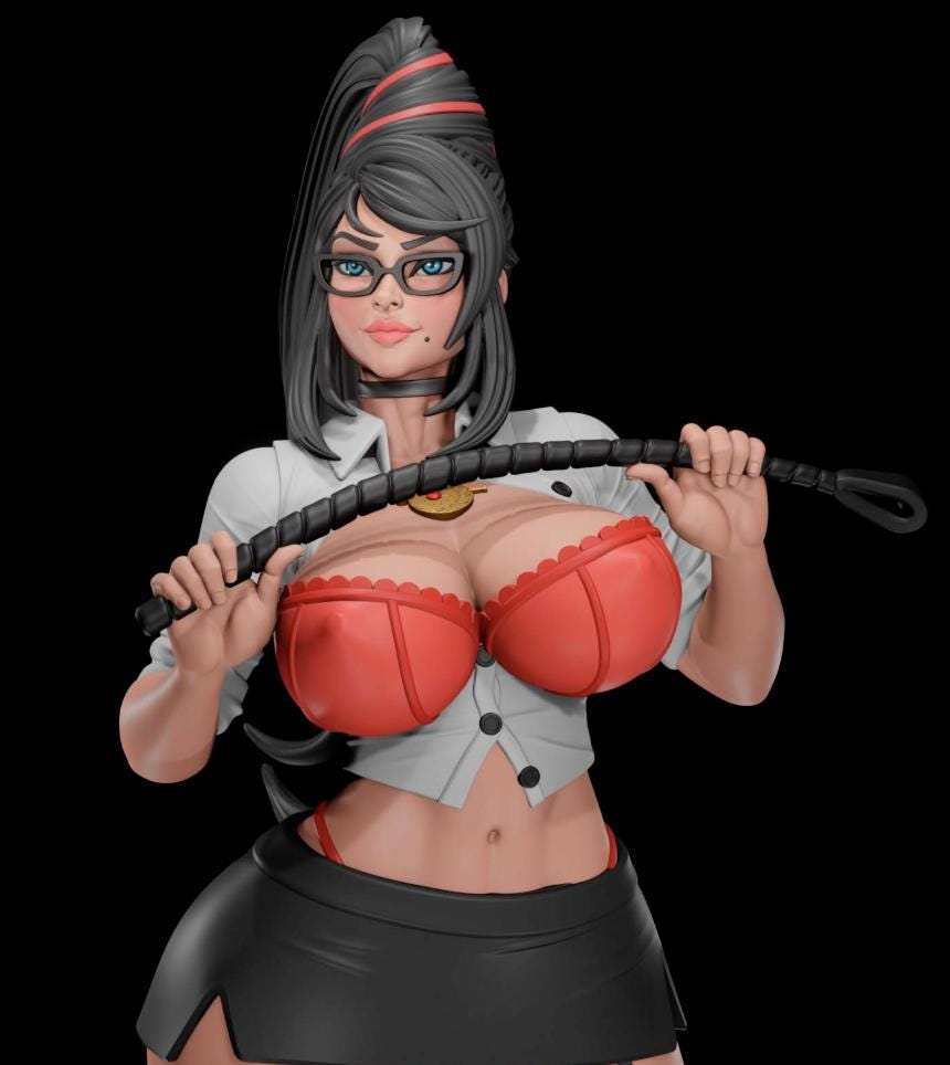 NSFW Bayonetta tabletop sexy nsfw lady RPG gamer girl nude nsfw naked miniature – image 2
