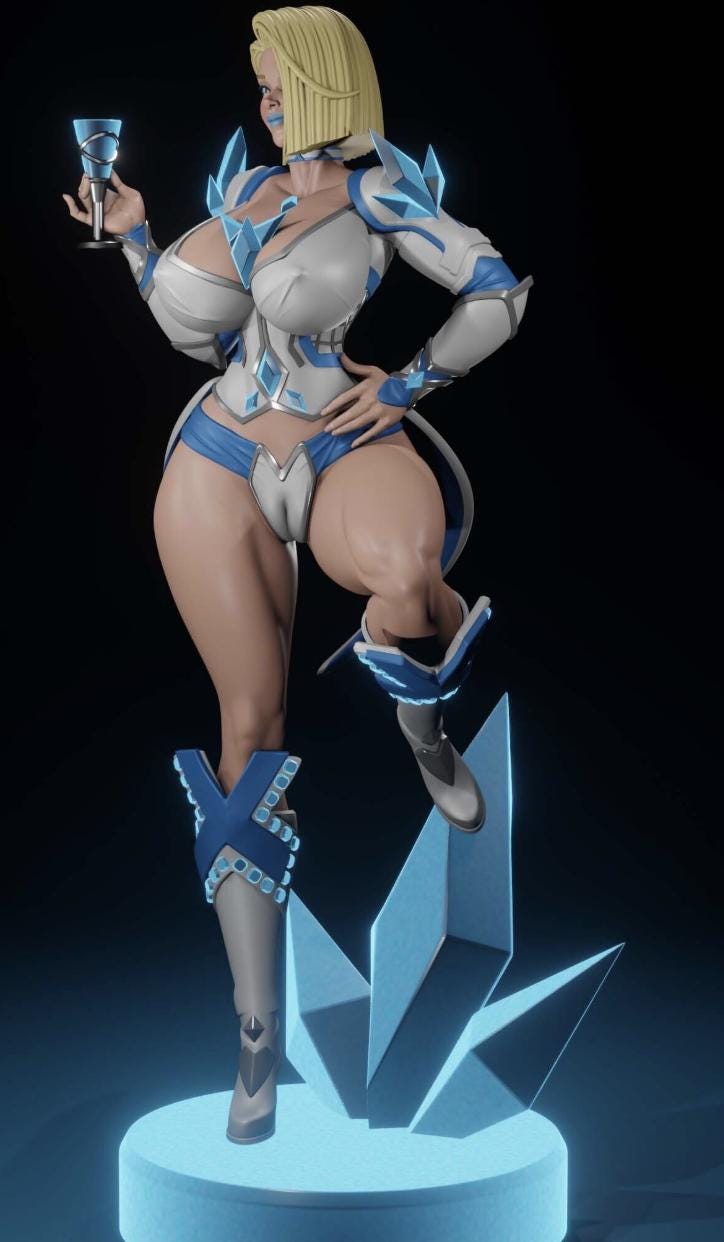 NSFW Emma tabletop sexy nsfw lady RPG gamer girl nude nsfw naked miniature – image 2