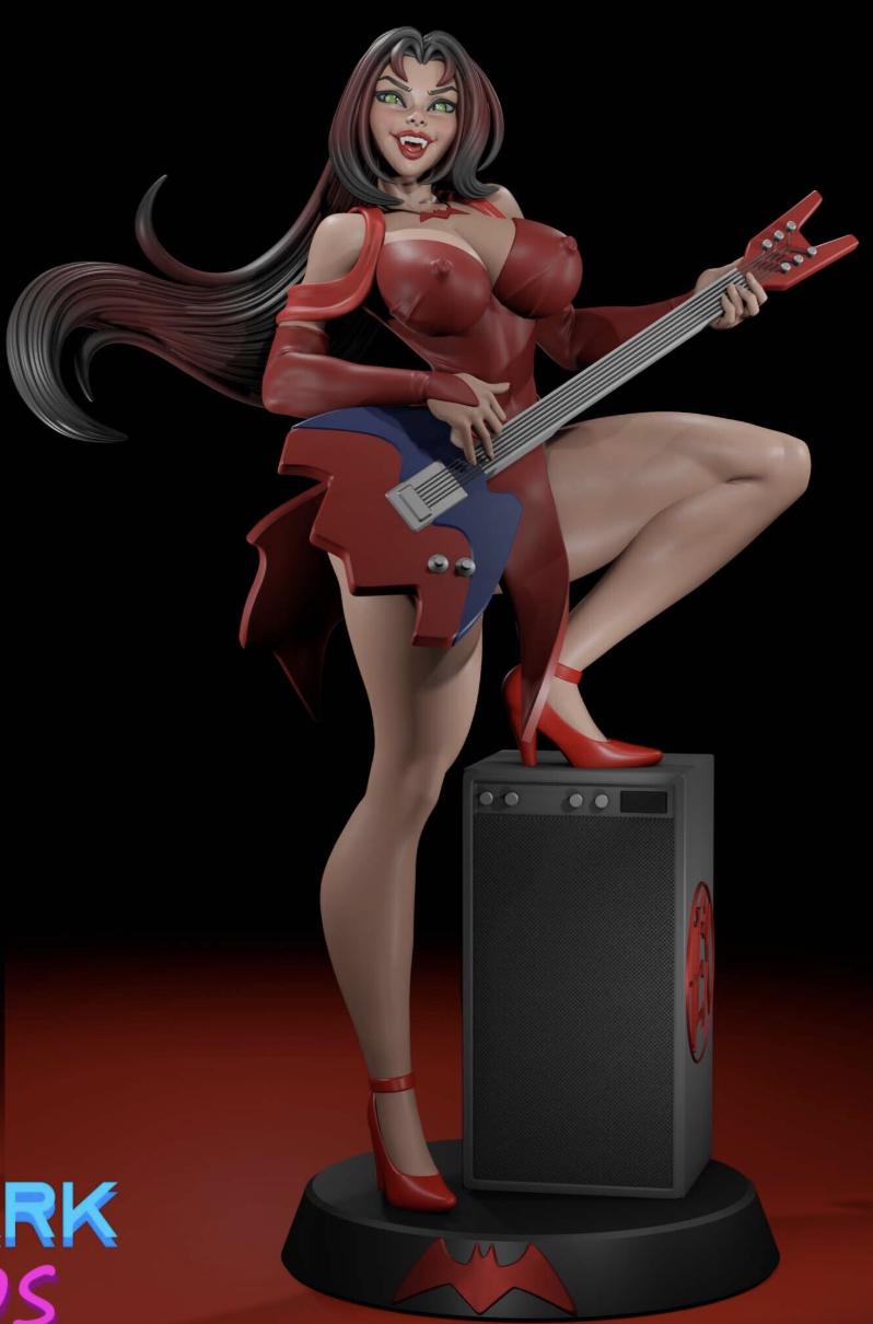 Thorn Hex Girl Pin-Up Miniature: Detailed Resin RPG Gamer Girl – image 2