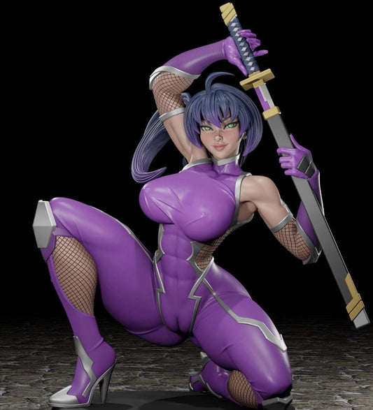 Igawa Asagi Pin-Up Miniature: Detailed Resin RPG Gamer Girl – image 1