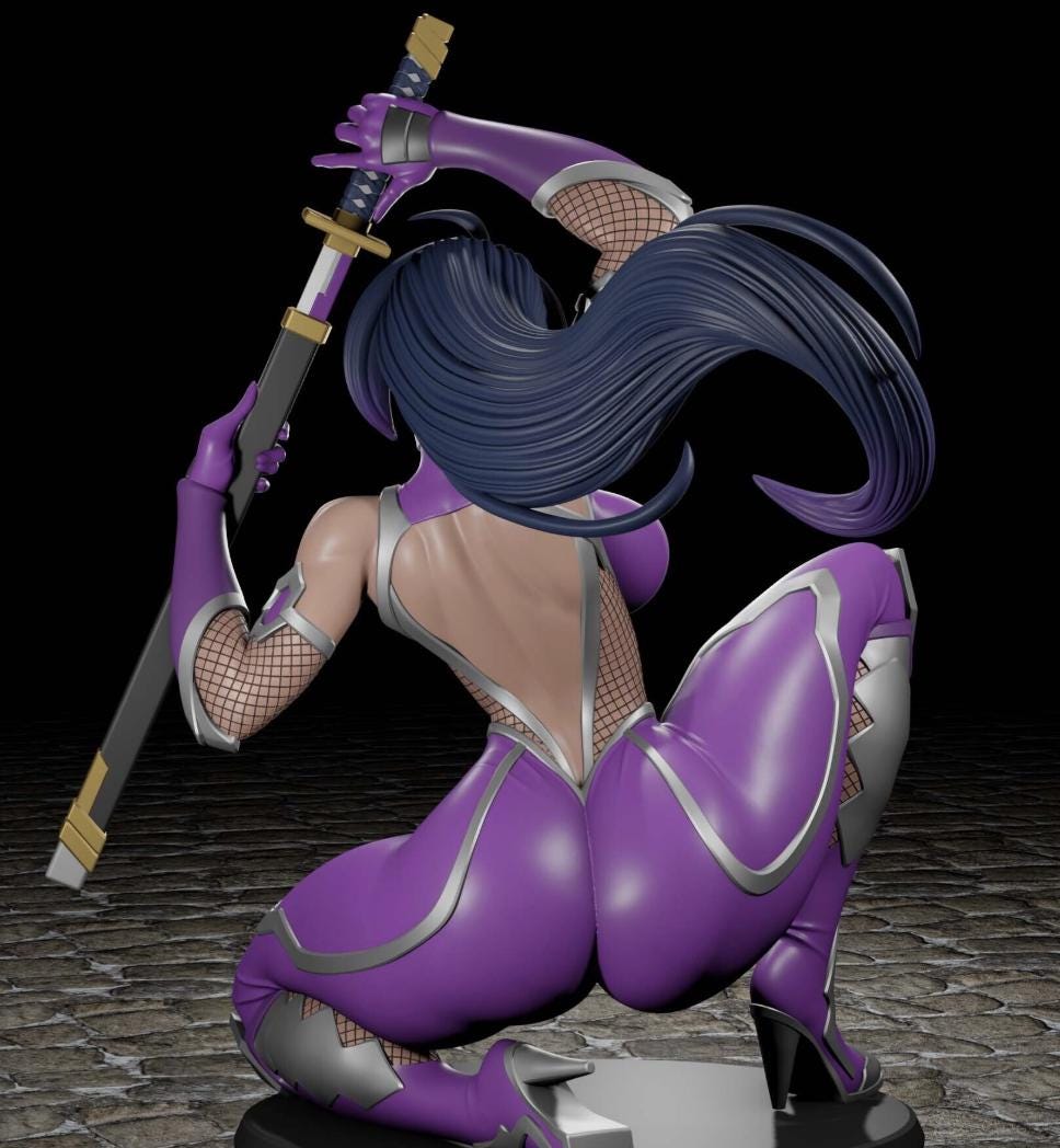 Igawa Asagi Pin-Up Miniature: Detailed Resin RPG Gamer Girl – image 2