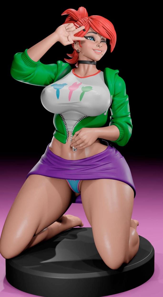 Tsunade Pin-Up Miniature: Detailed Resin RPG Gamer Girl – image 2