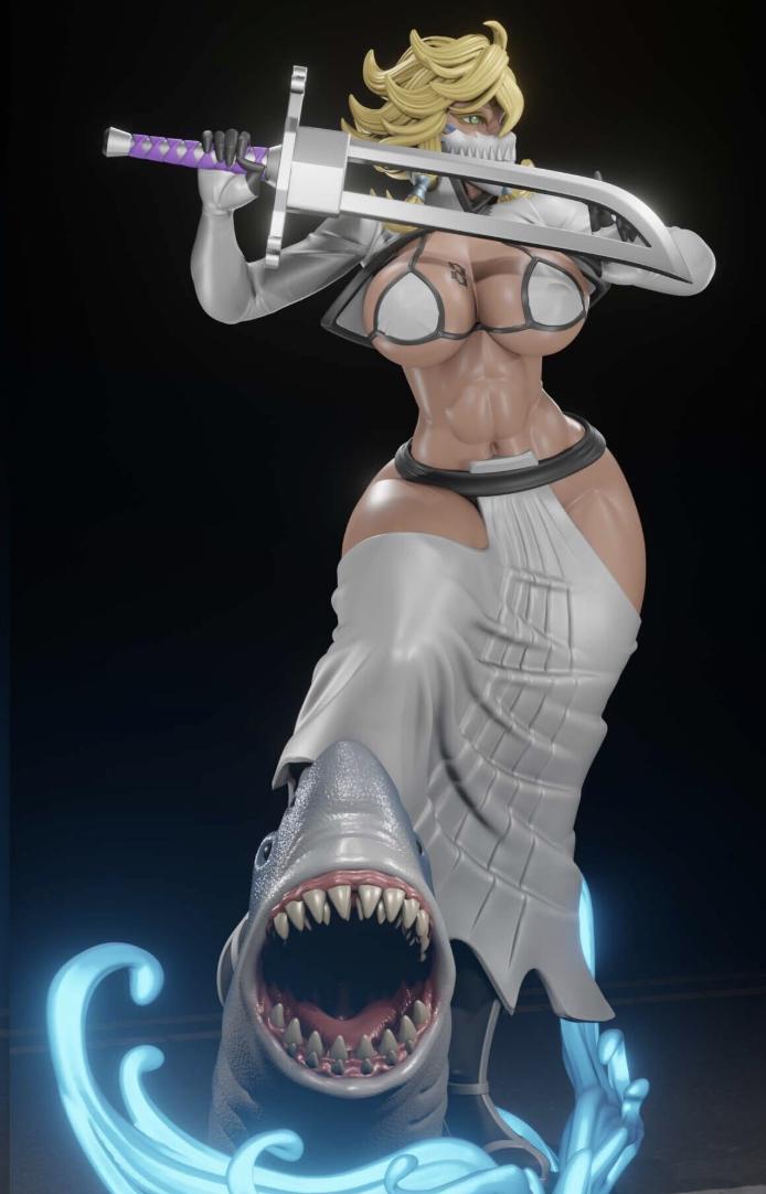 Tier Harriber Pin-Up Miniature: Detailed Resin RPG Gamer Girl – image 1
