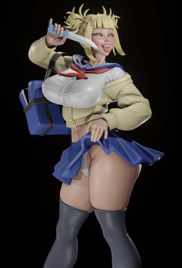 Himiko Toga Pin-Up Miniature: Detailed Resin RPG Gamer Girl – image 1