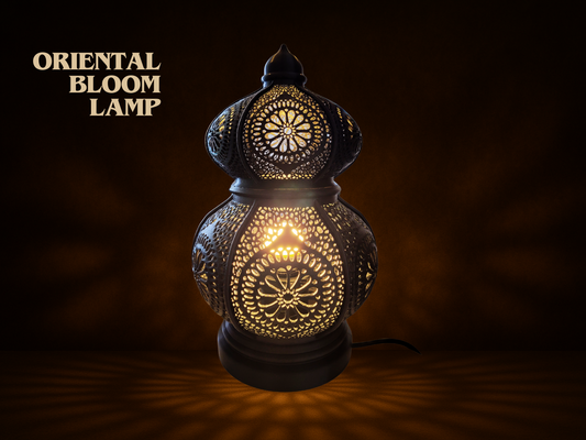 Oriental Bloom Lamp 3D printed ambient table lamp UK
