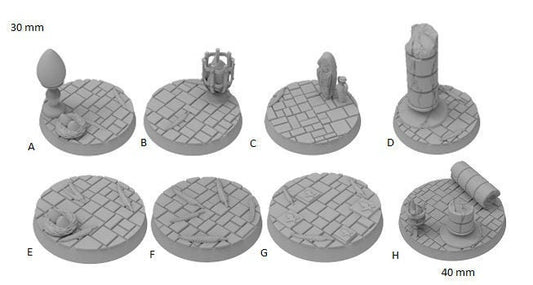 Dragonborn Theme Bases - ideal for Dungeons and Dragons and other Tabletop RPGs/ Wargaming