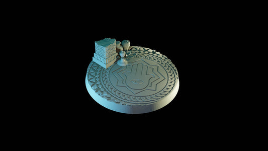 Arabian Nights (Hand of Fatima 50 mm) Base - ideal for Dungeons and Dragons and other Tabletop RPGs/ Wargaming