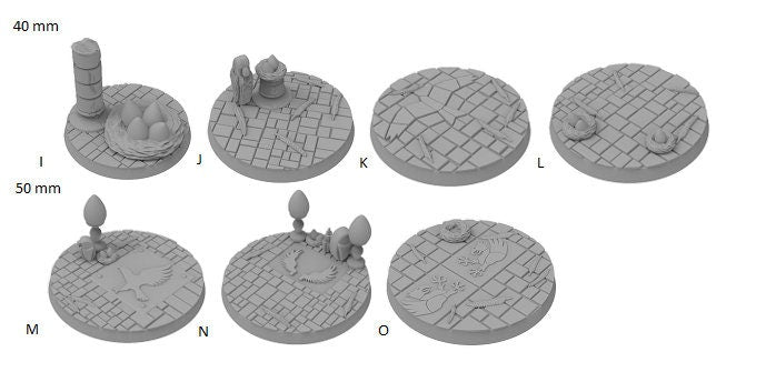 Dragonborn Theme Bases - ideal for Dungeons and Dragons and other Tabletop RPGs/ Wargaming