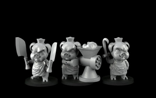 Three Little Pigs (32 mm) - Angry Princesses - ideal for Dungeons and Dragons and other Tabletop RPGs