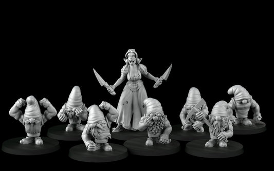 Snow White and the Seven Dwarves (32mm) - Angry Princesses